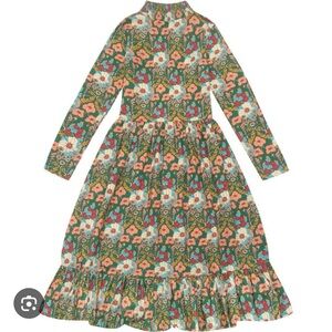 The Middle Daughter Girls' Green Floral Dress